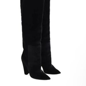 YVES ST LAURENT Nikki boots otk velvet size 38.5